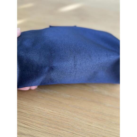 Vintage Christian Dior Parfums Navy Cosmetic Bag Makeup Travel Pouch Zip Case - Picture 6 of 7